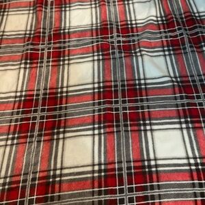 Plaid Throw Blanket - Red, Black, and White